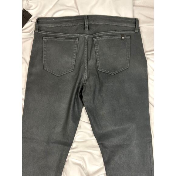 Joes Jeans Straight Leg Finished Cuffs Logo Back Pocket Black 31 - Picture 9 of 14